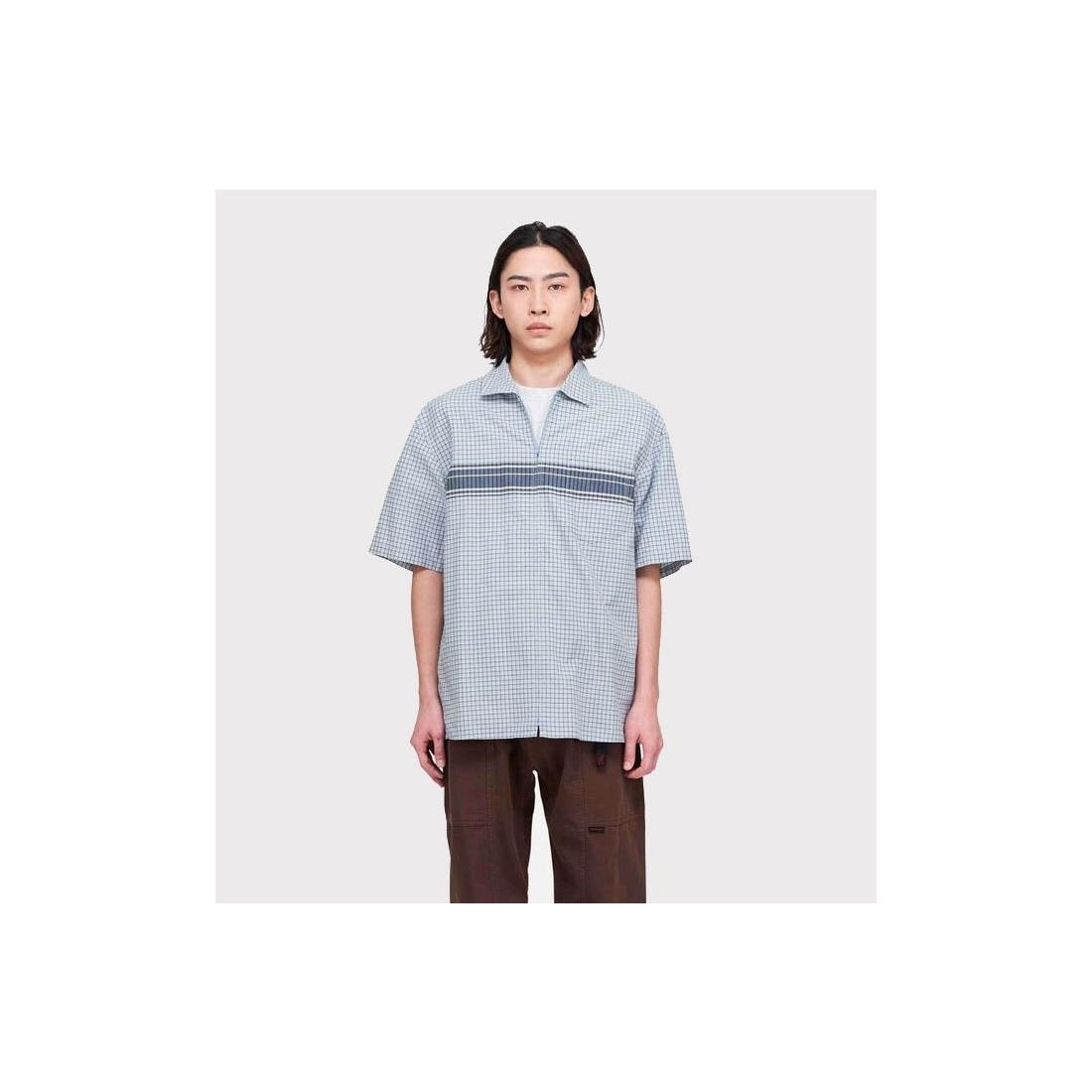 GRAMICCI ZIP UP WAVE SHIRT AZUL