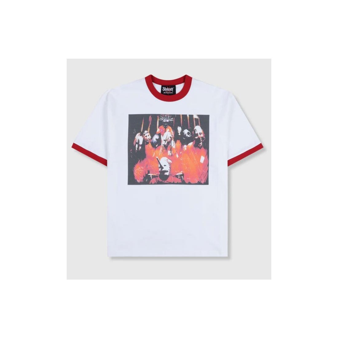 PLEASURES SEL TITLD RINGER TEE BLANCO