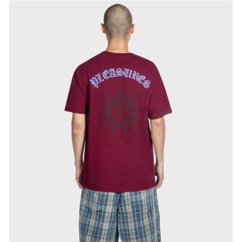 PLEASURES COMPASS TEE GRANATE
