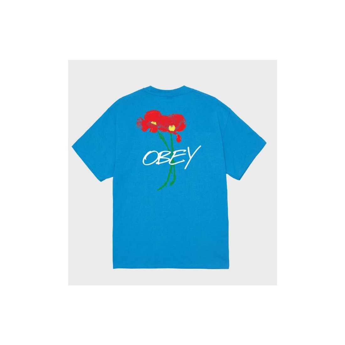 OBEY POPPIES TEE AZUL