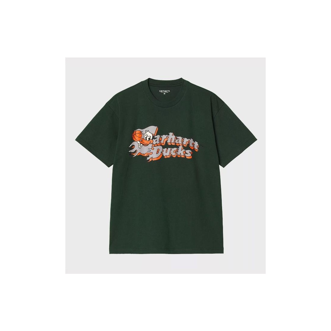 CARHARTT WIP FLAMING DUCK TEE VERDE