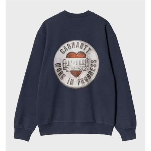 CARHARTT WIP BUTTON SWEATSHIRT AZUL