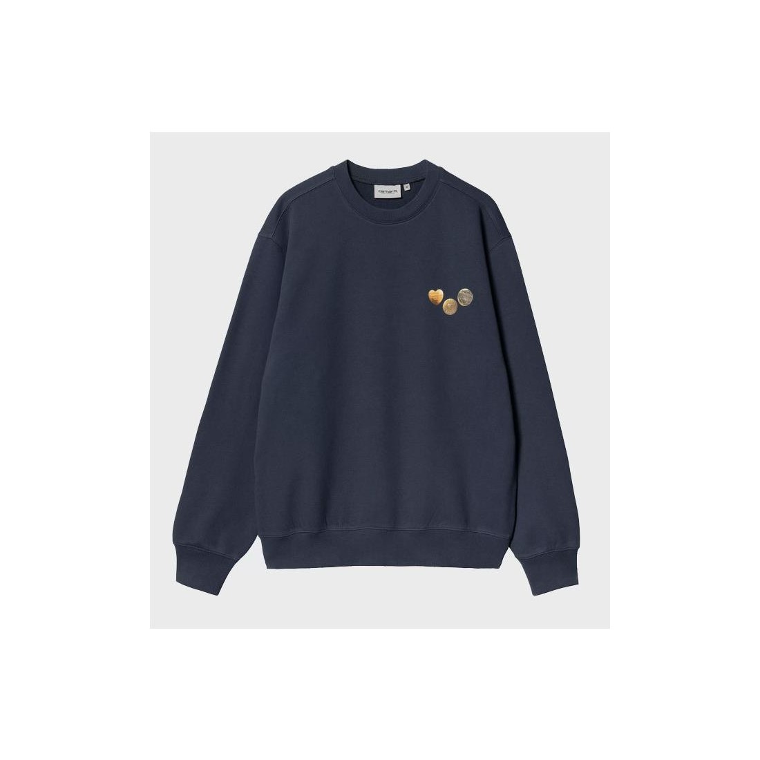 CARHARTT WIP BUTTON SWEATSHIRT AZUL
