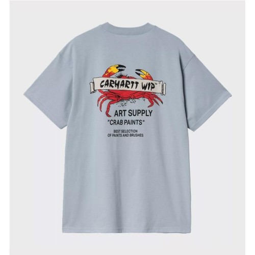 CARHARTT WIP CRAB PAINT TEE AZUL