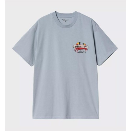 CARHARTT WIP CRAB PAINT TEE AZUL