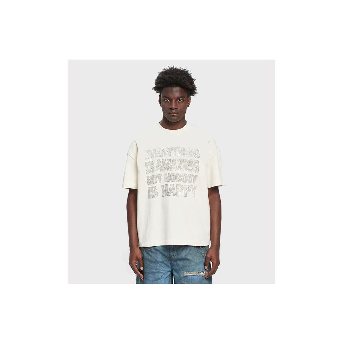 RETERNITY QUOTE TEE BEIGE