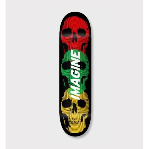 IMAGINE SKULL EMBOSSED RASTA MULTICOLOR
