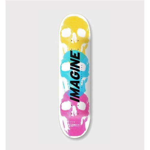 IMAGINE SKULL EMBOSSED WHITE BLANCO