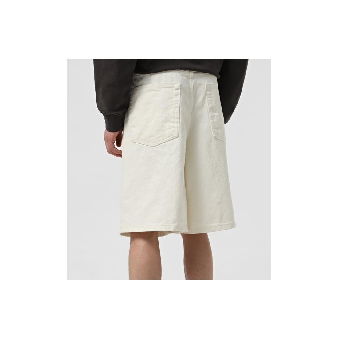 VANS CHECK-5 BAGGY DENIM SHORT BEIGE1