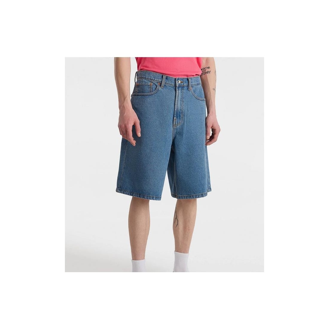 VANS CHECK-5 BAGGY DENIM SHORT AZUL