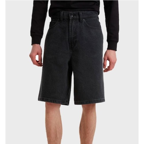 VANS CHECK-5 BAGGY DENIM SHORT NEGRO