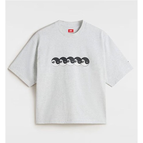 VANS YING YANG EYES SHORT TEE GRIS