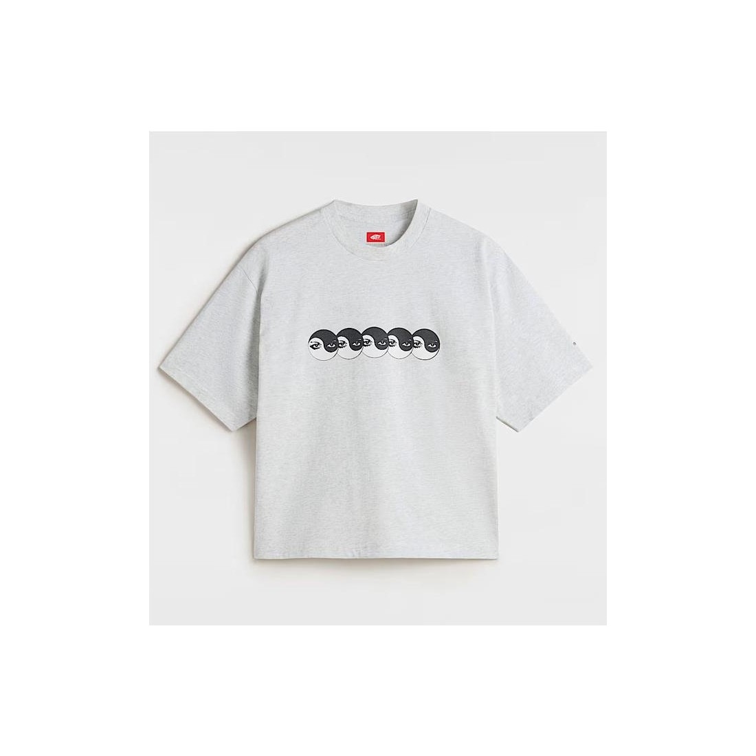 VANS YING YANG EYES SHORT TEE GRIS