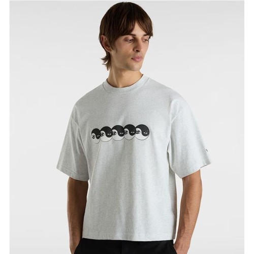VANS YING YANG EYES SHORT TEE GRIS