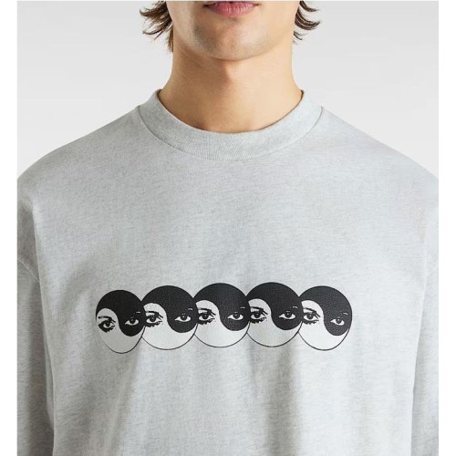 VANS YING YANG EYES SHORT TEE GRIS