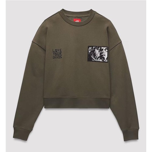 VANS SKATE LISA LISA CREW SWET VERDE