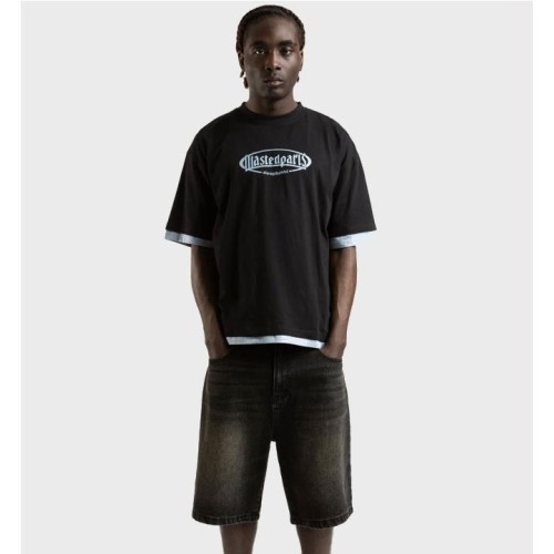 WASTED PARIS SANDBLAST SHORT NEGRO