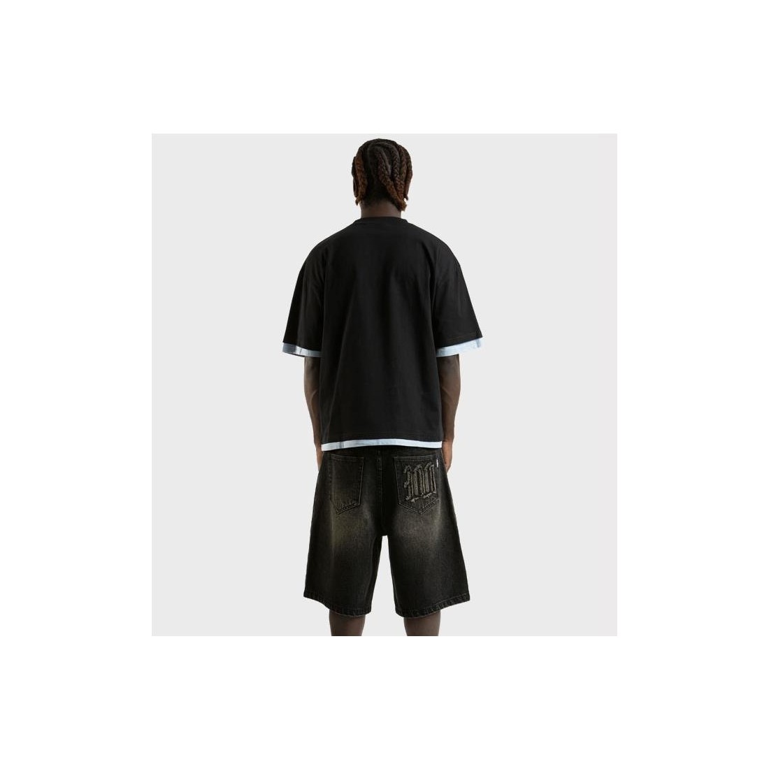 WASTED PARIS SANDBLAST SHORT NEGRO