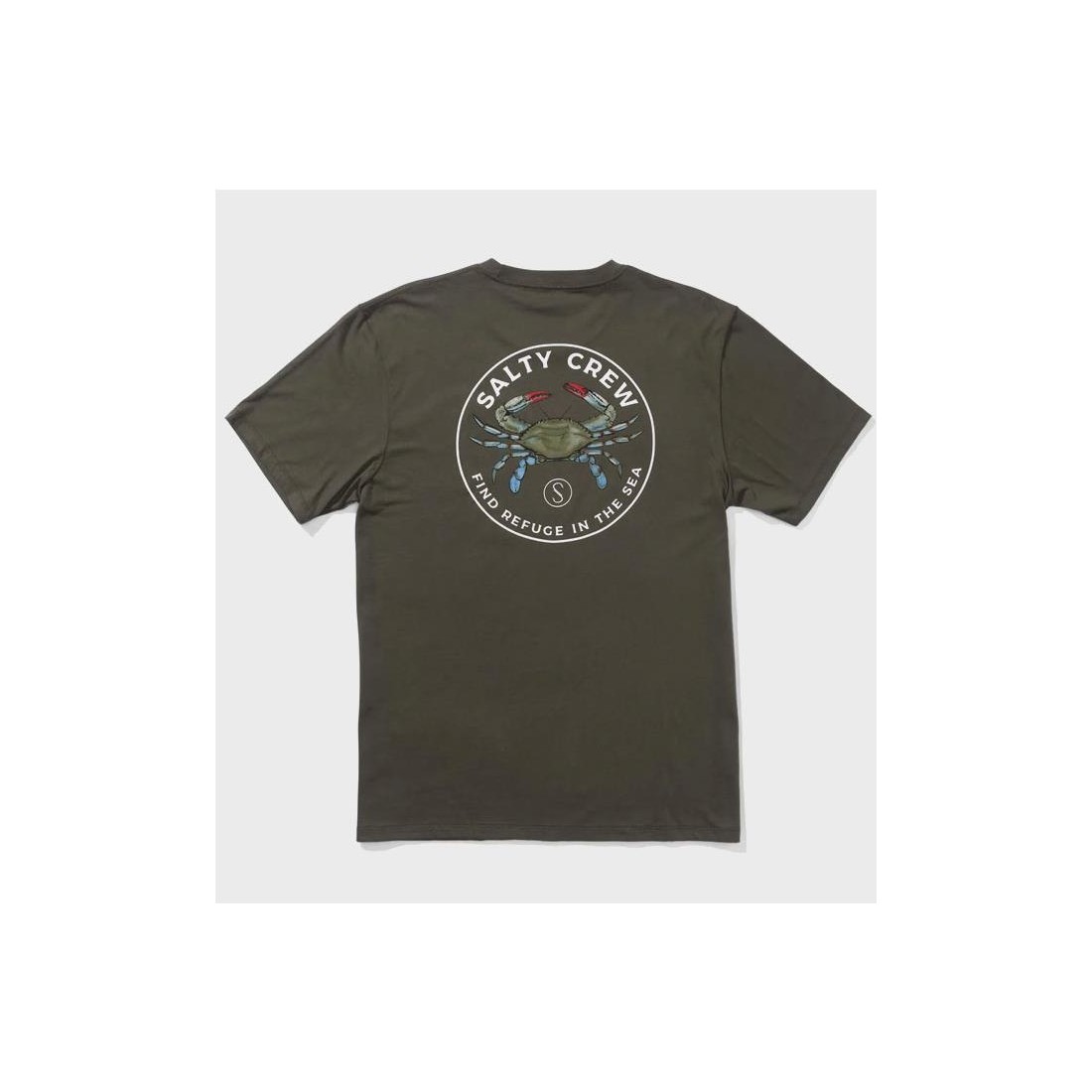 SALTY CREW BLUE CRABBER TEE VERDE OLIVA