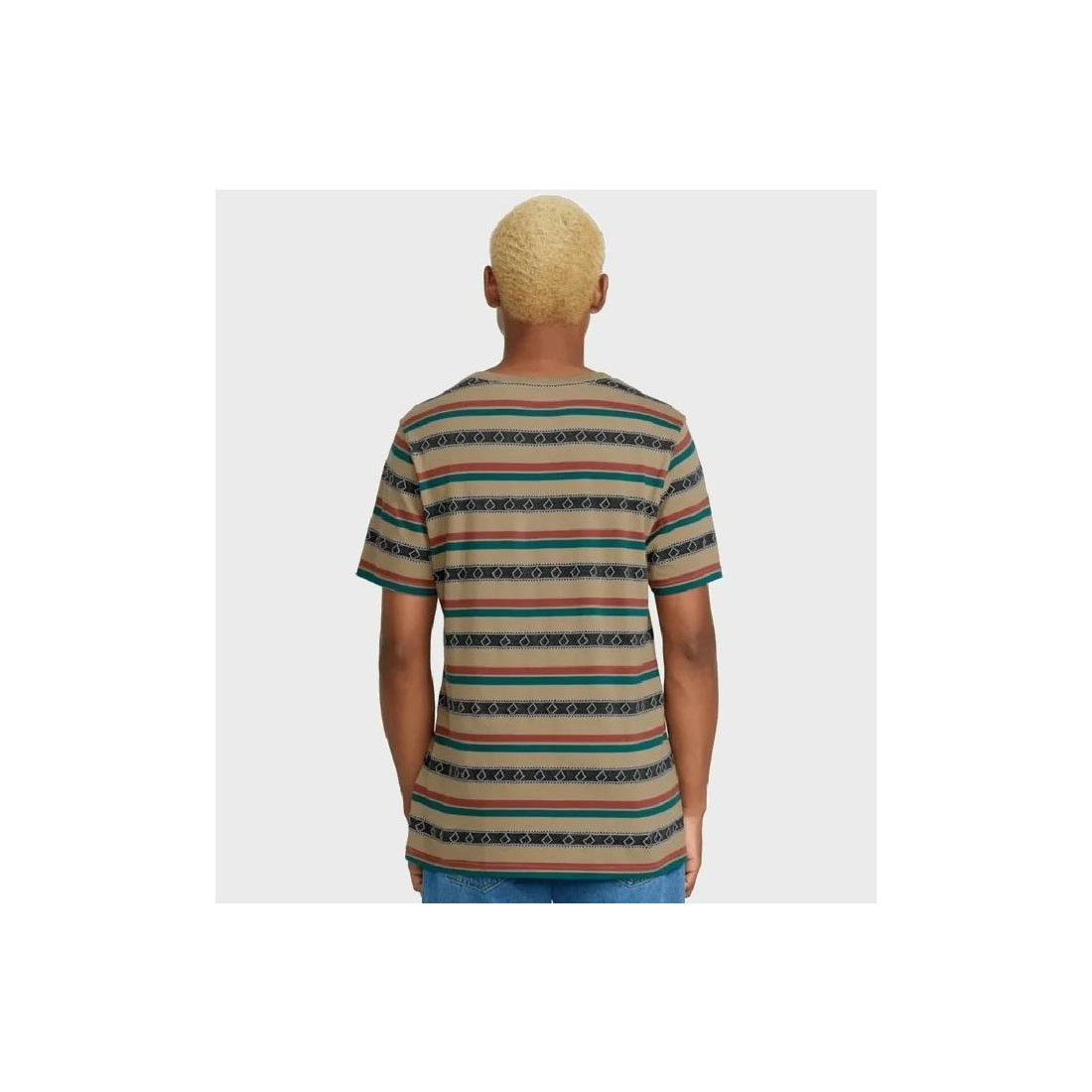 VOLCOM TACTION CREW TEE MULTICOLOR