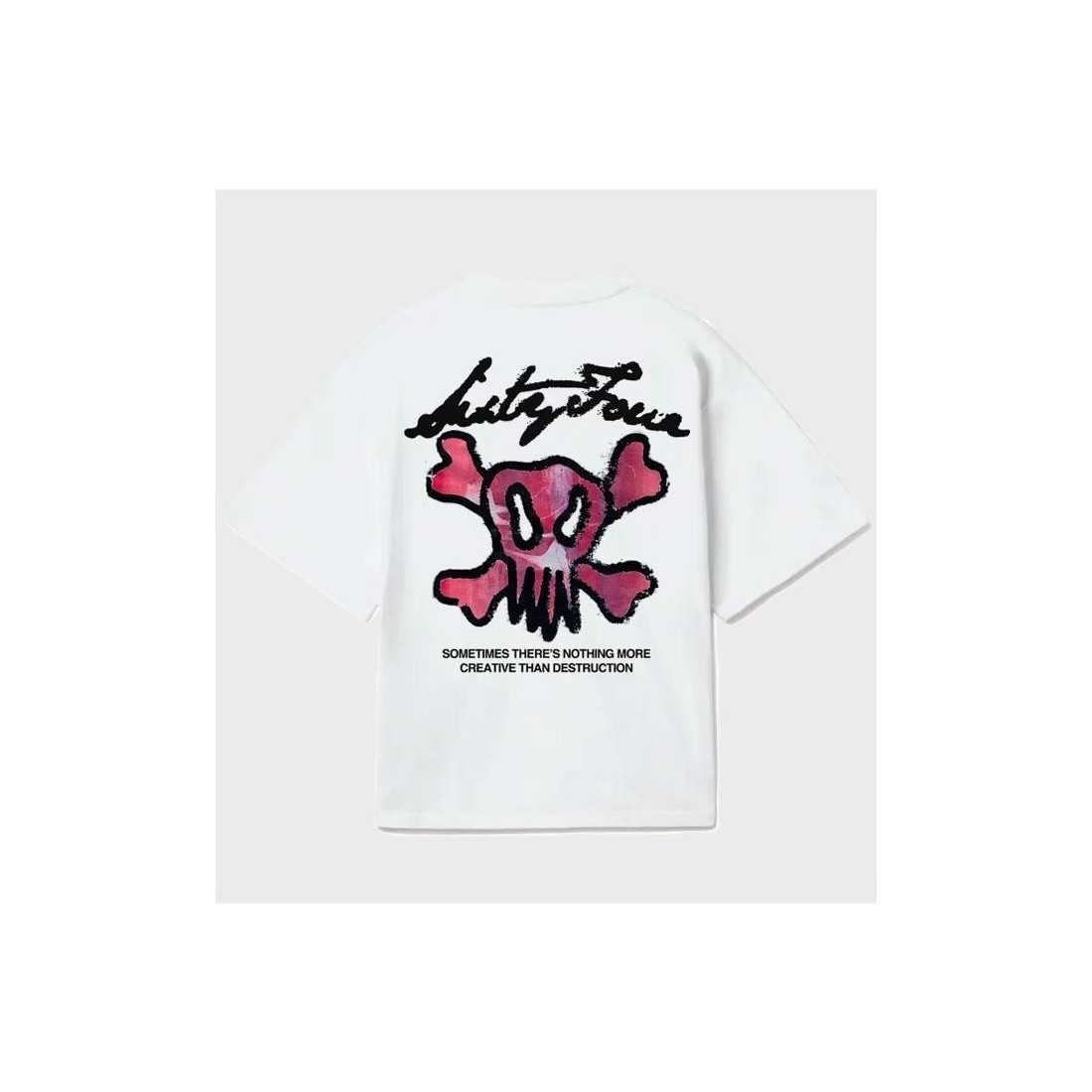 6IXT4OUR COLOURED TEE BLANCO