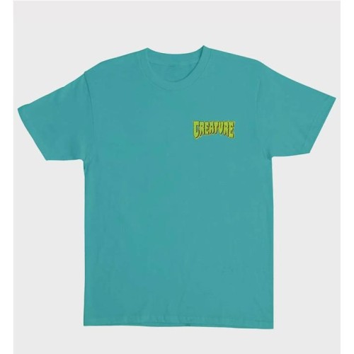 CREATURE LOGO SPILL TEE AZUL TURQUESA 2
