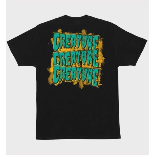 CREATURE LOGO SPILL TEE NEGRO