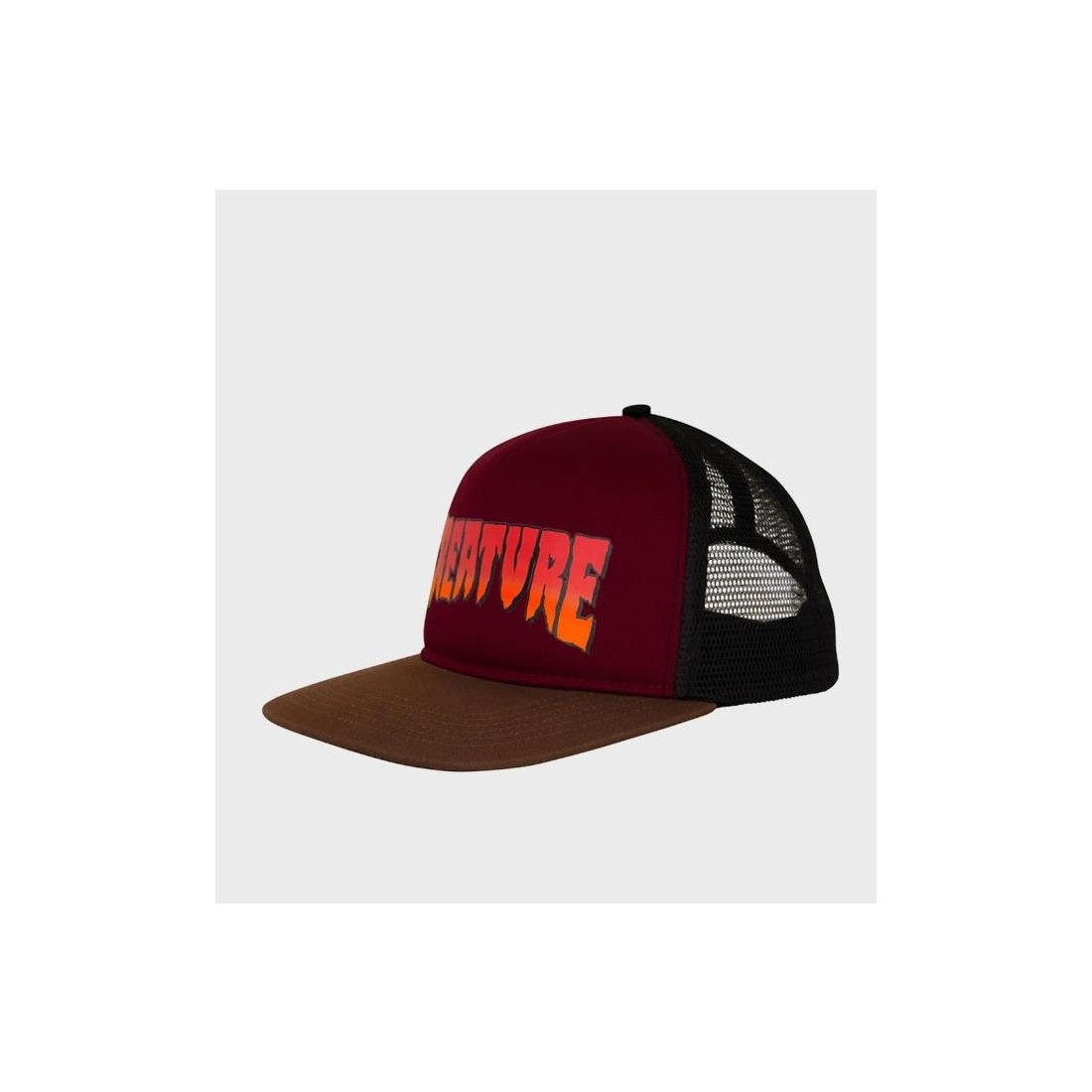 CREATURE LOGO MESH TRUCKER CAP GRANATE
