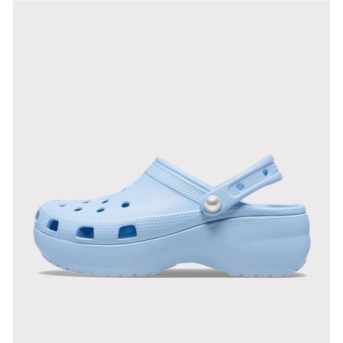 CROCS CLASSIC PLATFORM PEARL AZUL CLARO