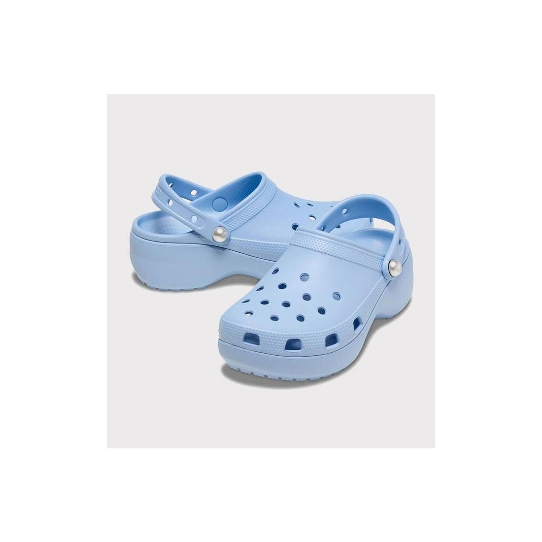 CROCS CLASSIC PLATFORM PEARL AZUL CLARO