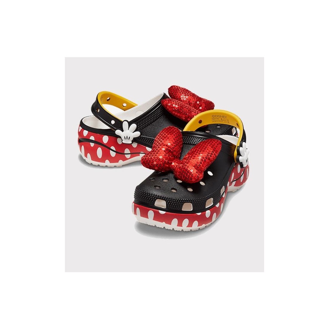 CROCS MINNIE CLS PLATFORM CLG NEGRO