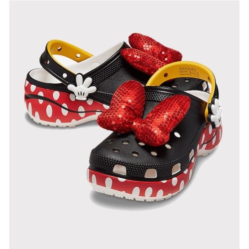 CROCS MINNIE CLS PLATFORM CLG NEGRO