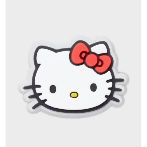 CROCS JIBBITZ HELLO KITTY HEAD BLANCO