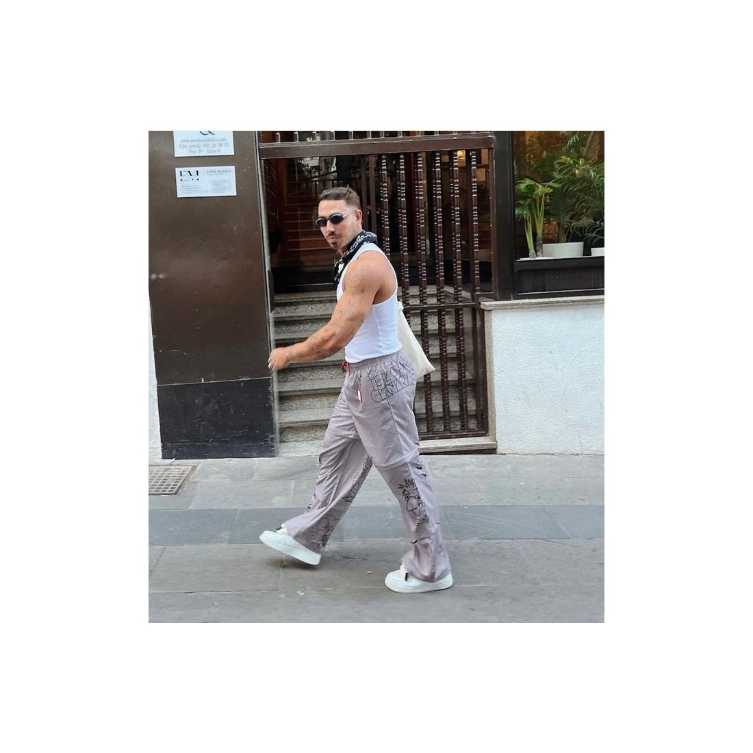 CHACHO TATTOOS PANTS 2IN1 GRIS