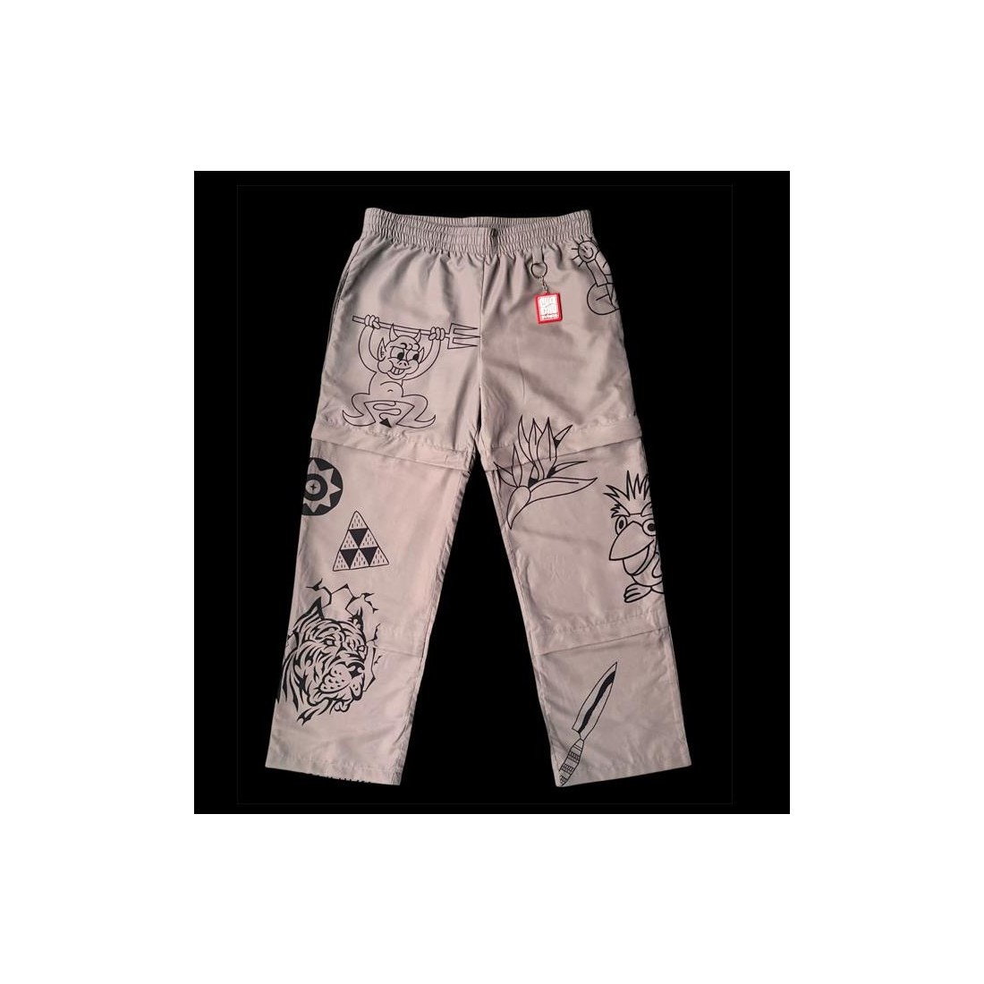 CHACHO TATTOOS PANTS 2IN1 GRIS