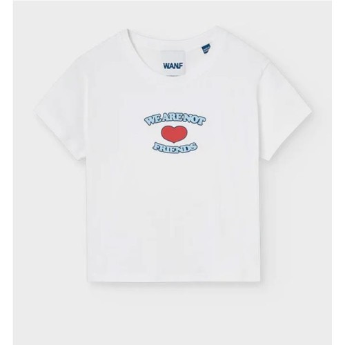 WE ARE NOT FRIENDS W LOVE CROP BLANCO