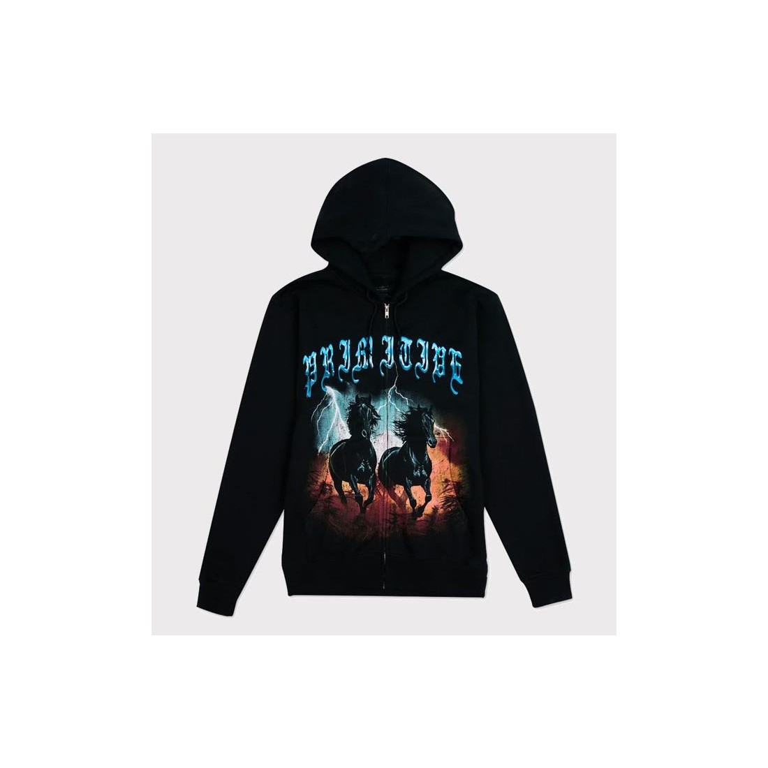 PRIMITIVE STORM ZIP UP HOOD NEGRO