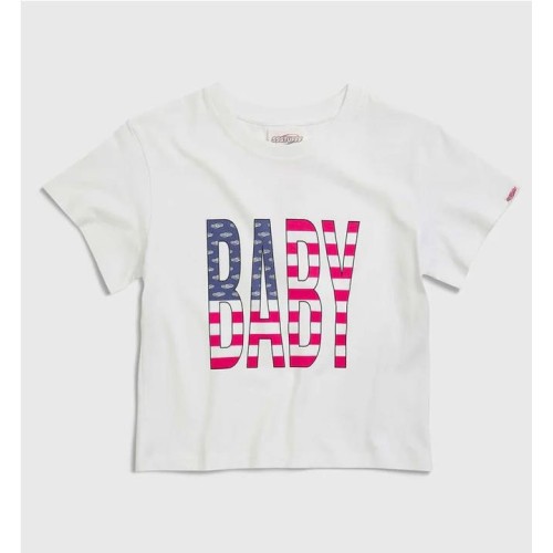 SSSTUFFF BABY USA TEE BLANCO