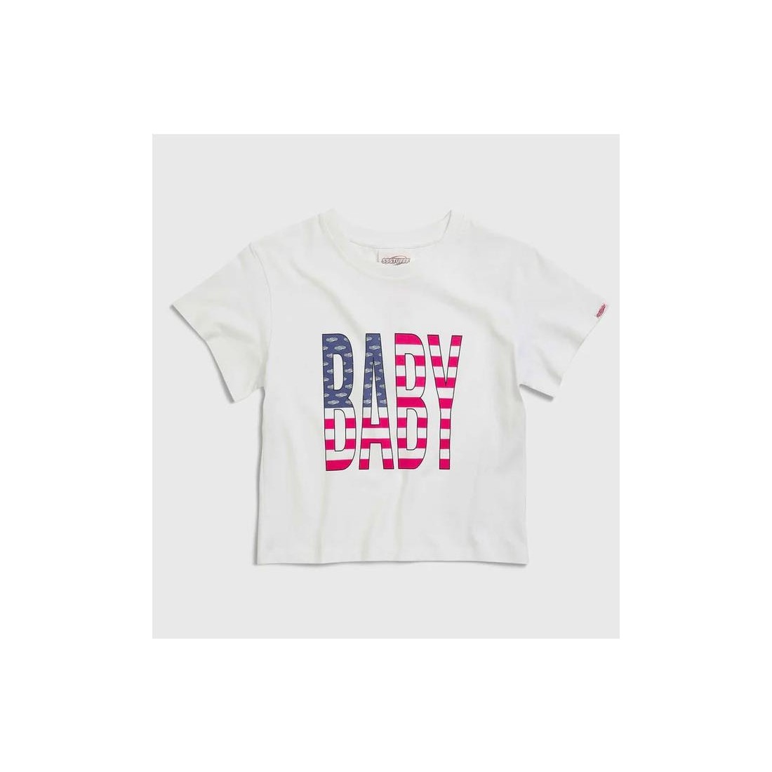 SSSTUFFF BABY USA TEE BLANCO