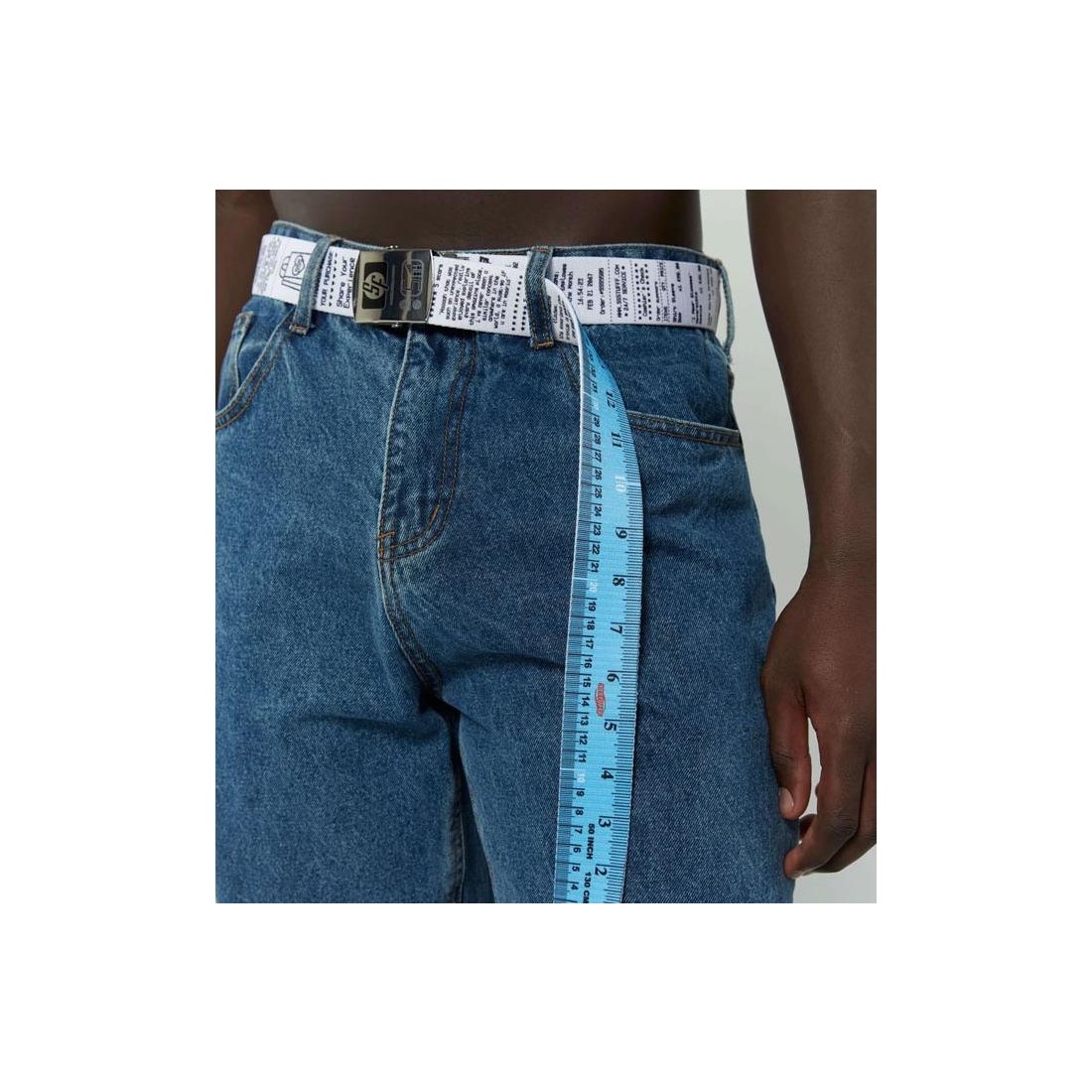 SSSTUFFF REVER TICKET BELT AZUL CLARO
