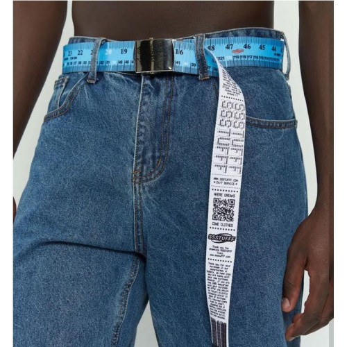 SSSTUFFF REVER TICKET BELT AZUL CLARO