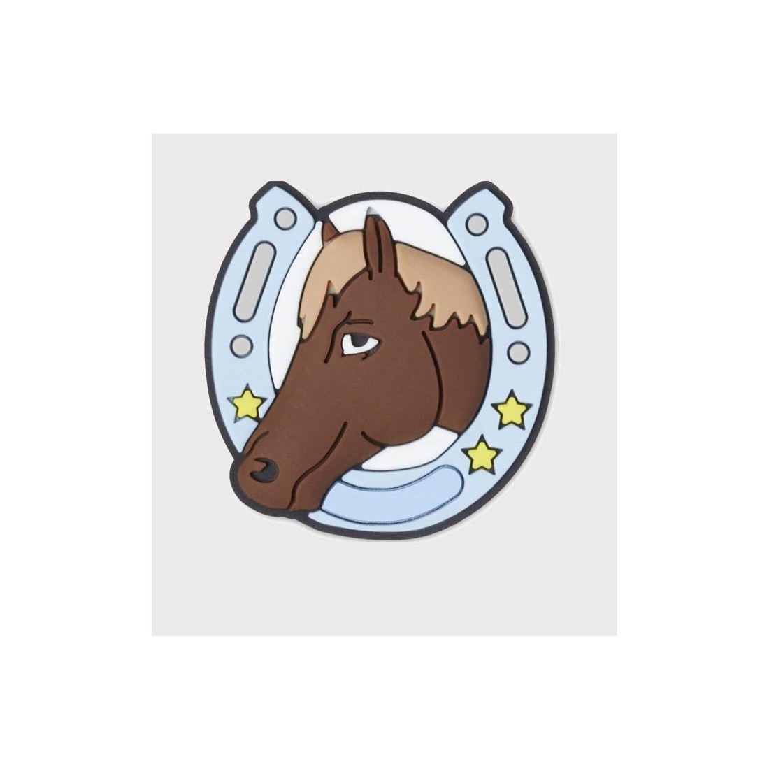 CROCS JIBBITZ HORSE GIRL BADGE MARRON