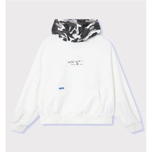 NOEMOTIONS CAMO HOODIE BLANCO
