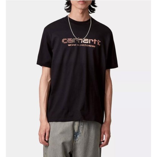 CARHARTT WIP SOLAR SCRIPT TEE NEGRO