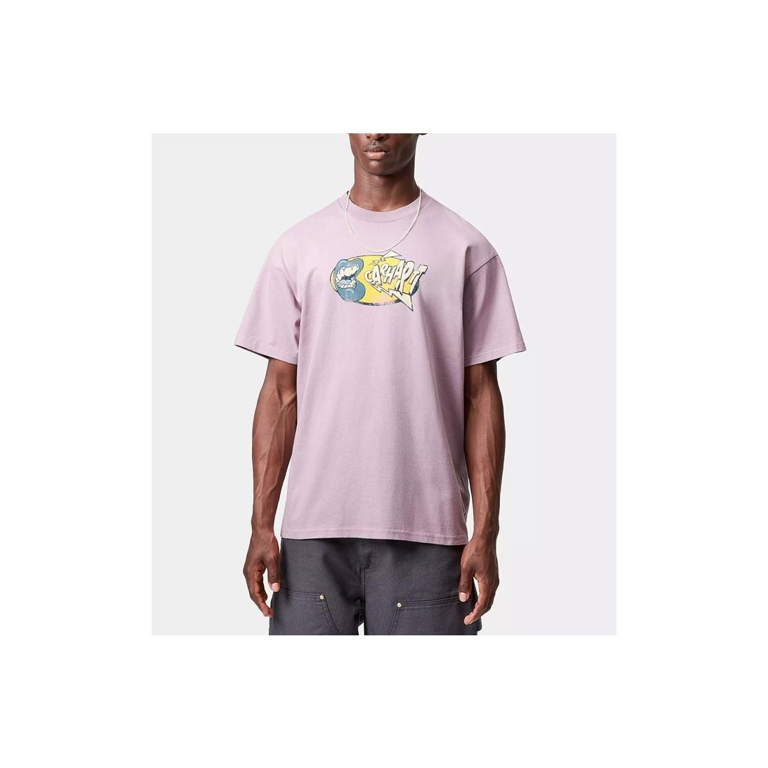 CARHARTT WIP LOUDER TEE ROSADO
