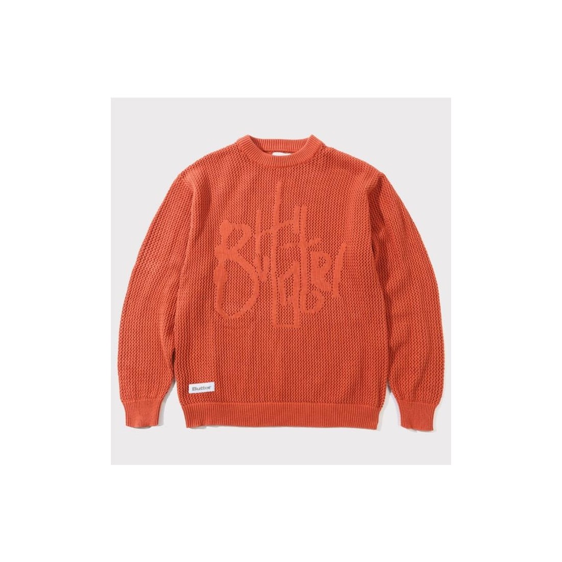BUTTER GOODS SCRIBBLE KNIT SWT NARANJA