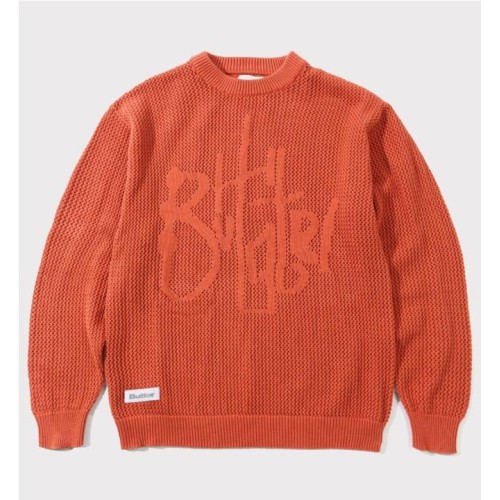 BUTTER GOODS SCRIBBLE KNIT SWT NARANJA