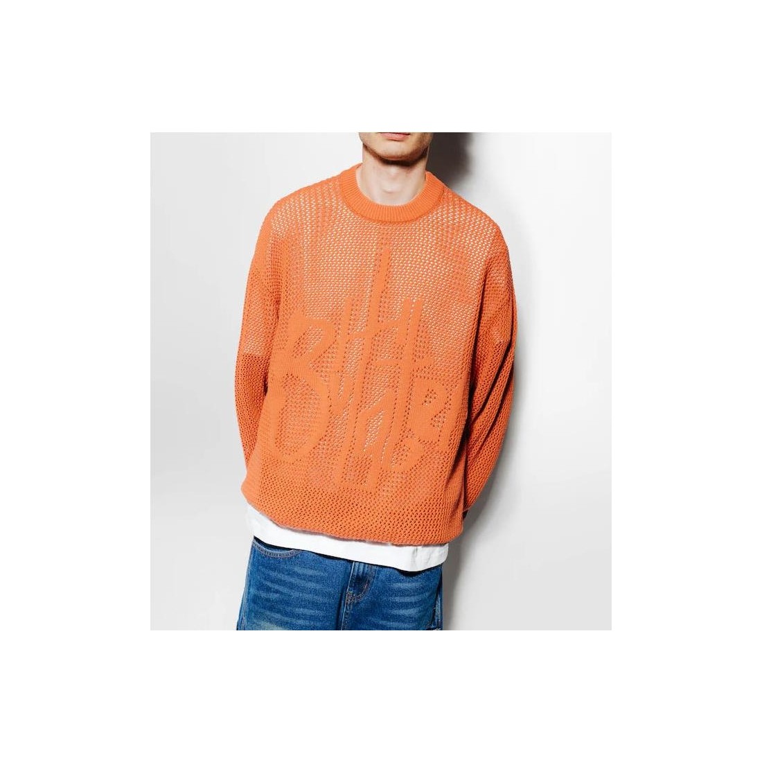 BUTTER GOODS SCRIBBLE KNIT SWT NARANJA