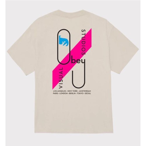 OBEY VISUAL STUDIOS TEE GRIS
