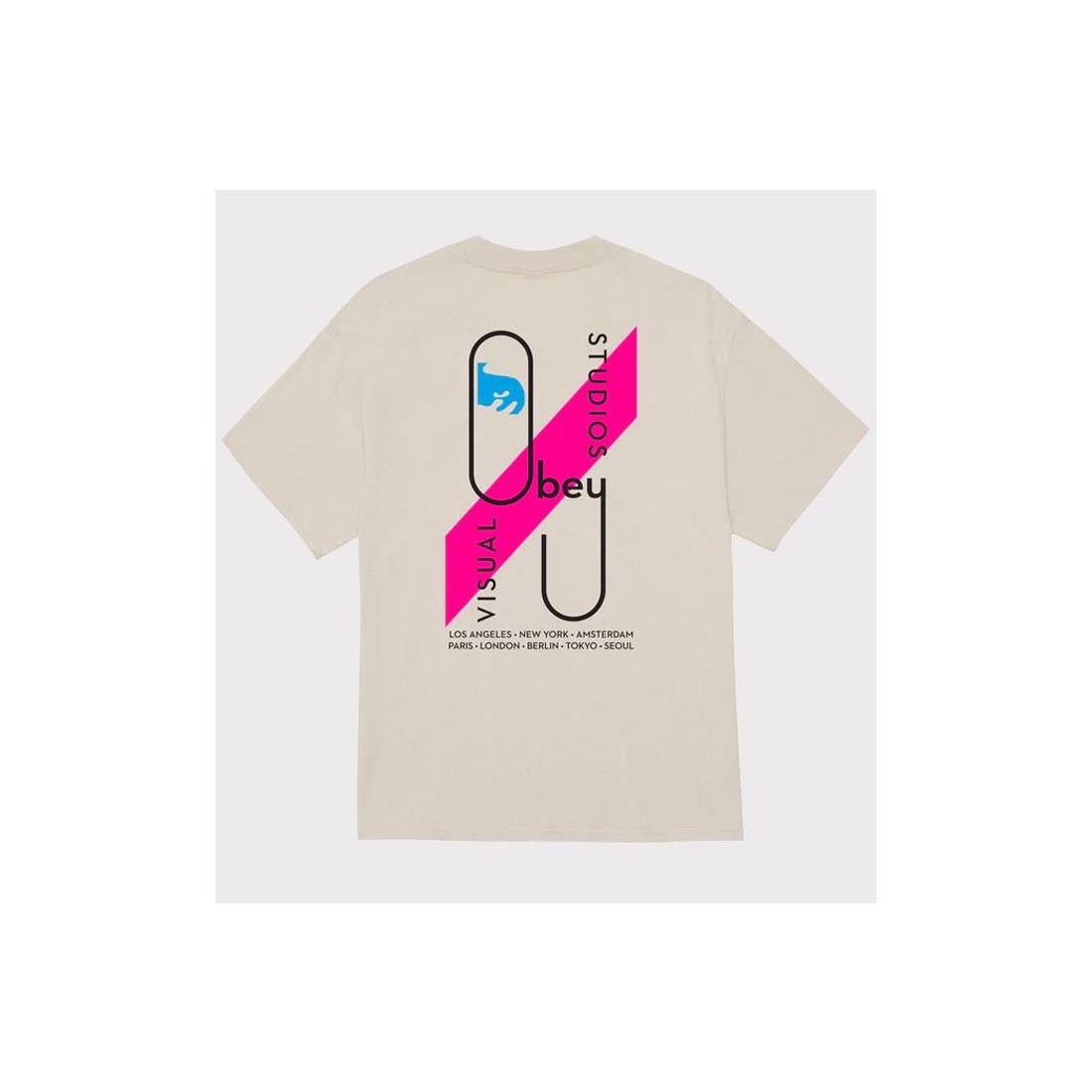OBEY VISUAL STUDIOS TEE GRIS